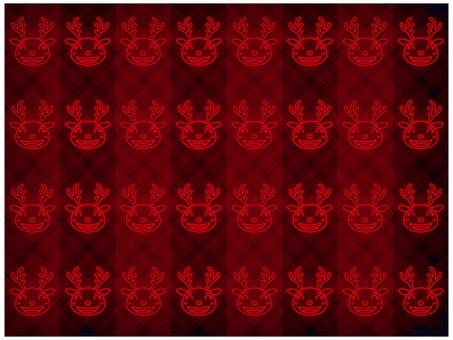 トナカイの壁紙　赤　 トナカイ,壁紙,背景,ポストカード,柄,パターン,シック,赤,えんじ色,かわいいのイラスト素材