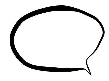 ふきだし【筆文字】 ふきだし【筆文字】 ふきだし,シンプル,筆,墨,一筆書きのイラスト素材