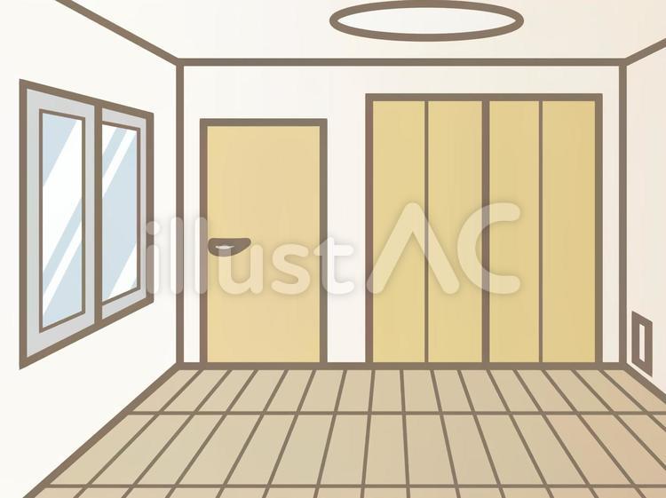 集合住宅の洋室210329 フローリング,部屋,洋室のイラスト素材