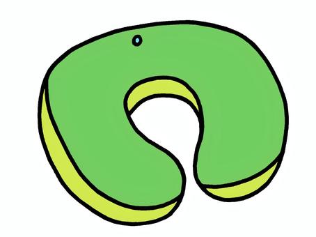 エアーまくら エアーまくら,ネックピロー,睡眠,安眠,快眠,夜行バス,新幹線,イラストのイラスト素材