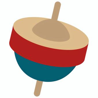 シンプルなコマのイラスト コマ,独楽,こま,お正月,正月,新年,縁起物,おもちゃ,玩具,遊びのイラスト素材