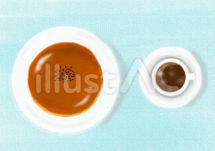 あんぱんとコーヒー