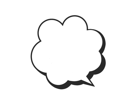 会話等で使われるで吹き出し(ふきだし) フレーム,ふきだし,吹き出し,言葉,発言,セリフ,シンプル,考え,会話,話すのイラスト素材