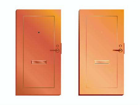 Illustration, door, entrance, hatch door, 