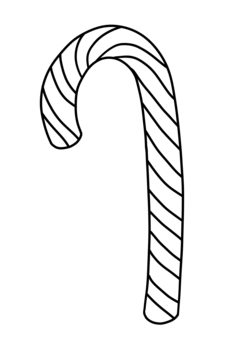 クリスマスキャンディー　ぬりえ キャンディ,クリスマス,食べ物,シンプル,ぬりえのイラスト素材