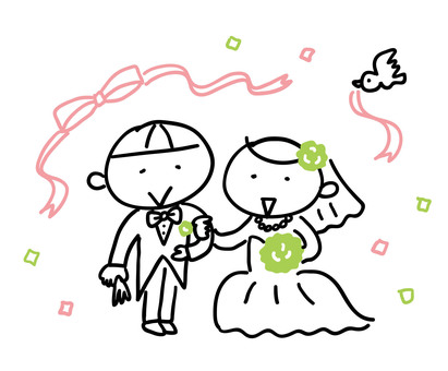 Illustration, wedding, marry, wedding, JPG and AI