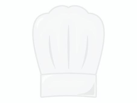 コックさんの帽子(トック帽) コックさんの帽子(トック帽) コック帽,帽子,コック,トック帽,白,料理人,料理,シェフ,被る,被り物のイラスト素材