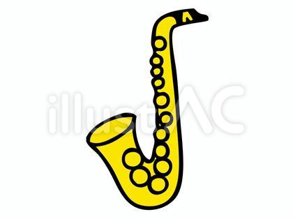 アルトサックスのベクターイラスト