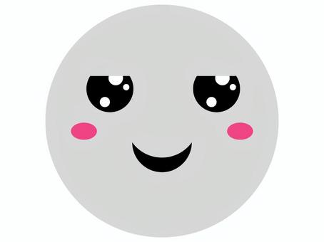 にんまりした顔 表情,喜怒哀楽,顔,丸,シンプル,可愛い,ポップ,企む,にんまり,にやりのイラスト素材