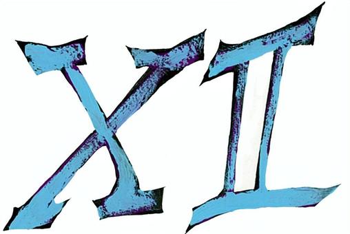 １２ ローマ数字,数字,おしゃれ,手描き,漫画素材,ゲーム素材のイラスト素材
