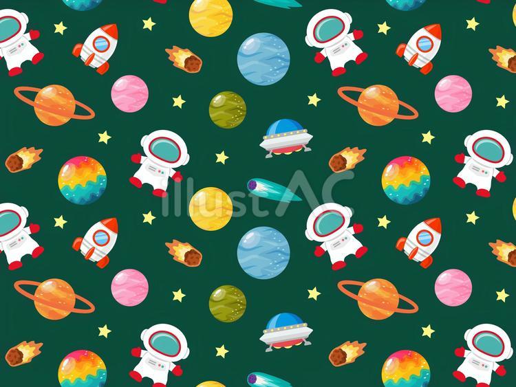宇宙のパターン素材01 宇宙,背景,パターンのイラスト素材