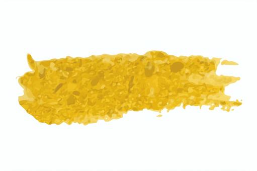 デザイン素材810 金,筆,刷毛,あしらい,手書き,ブラシ,グランジ,和風,素材のイラスト素材