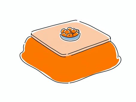 こたつとみかん こたつ,みかん,年末年始,あたたかい,ぽかぽかのイラスト素材
