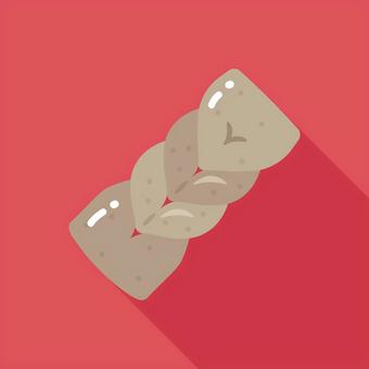 手綱こんにゃく 手綱こんにゃく,こんにゃく,蒟蒻,おせち,お節料理,御節,御節料理,正月,お正月,正月料理のイラスト素材