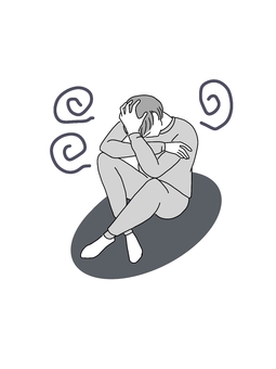 Illustration, male, stress, to think about, 