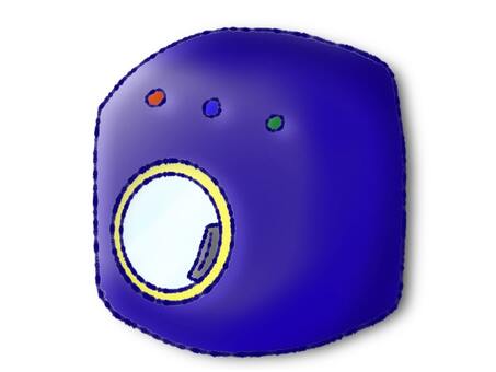 ドラム型洗濯機 洗濯機,ドラム型,洗濯,クリーニング,ランドリー,ブルー,青,シンプル,家電,生活のイラスト素材