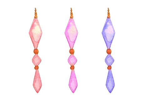 ダイヤ型オーナメント 