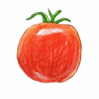 リアルでおしゃれなミニトマトアイコン ミニトマト,トマト,赤,野菜,食べ物,食材,夏,写実的,リアル,シンプルのイラスト素材