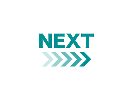 「NEXT」矢印ロゴ 次,ロゴ,矢印,未来,進む,続く,移動,遷移,右,連続のイラスト素材