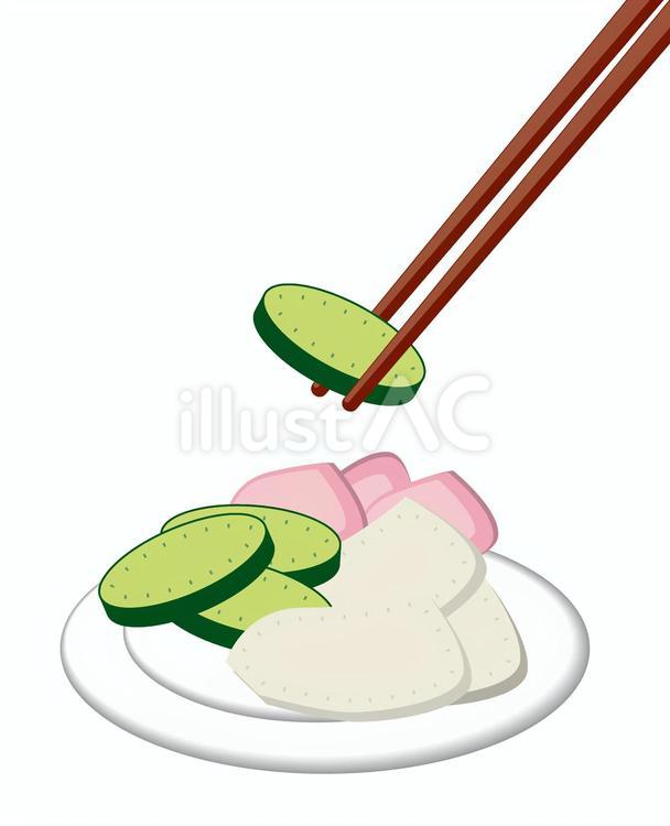 漬物 漬物,浅漬け,和食のイラスト素材