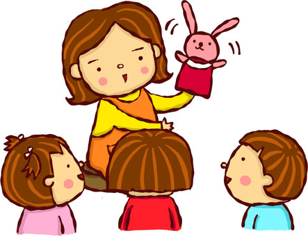 Illustration, a nursery school, childminder, kindergarten, 