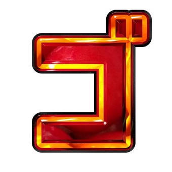 カタカナ文字ゴ 文字,ギラギラ,赤色,カタカナ,ゴのイラスト素材