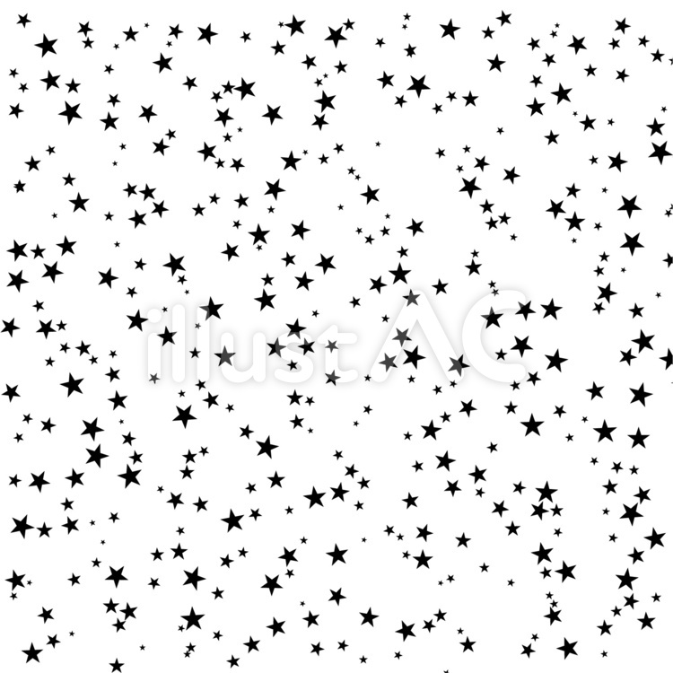 星　スター　散らばる　沢山　ランダム 星,スター,散らばるのイラスト素材