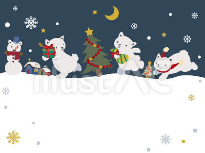 クリスマス白くま