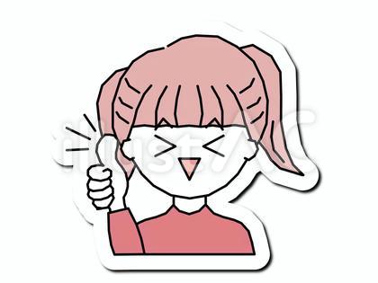 シンプルで可愛い女性C 3