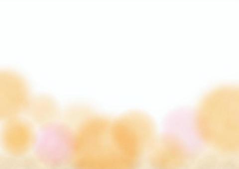 水彩タッチの水玉の背景　オレンジ 水彩,水玉,柔らかい,背景,ぼかし,オレンジのイラスト素材