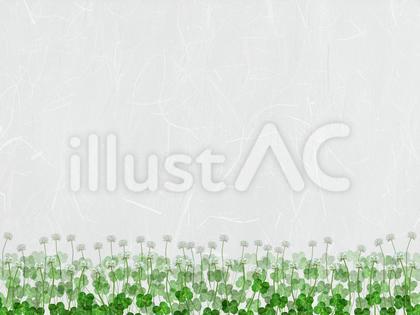 washi001 四つ葉入り和紙 11F