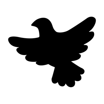 ハトのシルエットアイコン