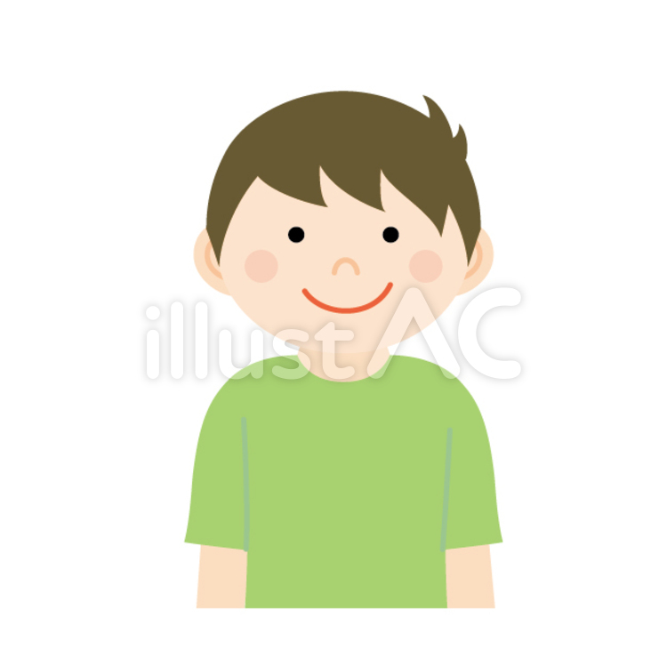 微笑む男性 微笑む,男性,ニコニコのイラスト素材