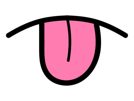 舌出し 舌出し,舌,ベロ,ピンク,口,口角,のぼせ,べー,あっかんべー,口元のイラスト素材
