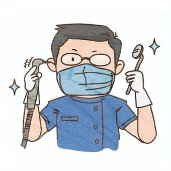 歯医者 歯医者さん,歯科,歯科医,口腔,口腔ケア,歯の治療のイラスト素材