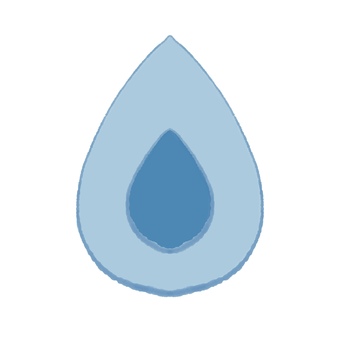 青い炎/手書き 炎,ガス,火,青,燃焼のイラスト素材