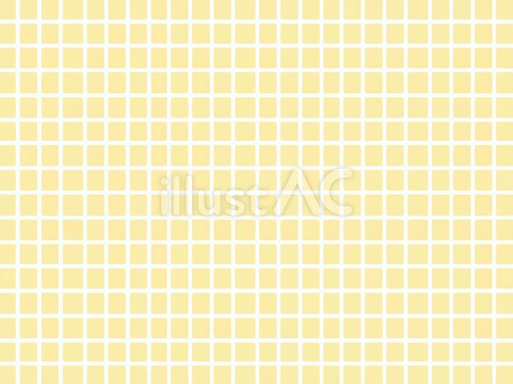 細かいタイル模様・チェック模様（黄） タイル,ブロック,チェックのイラスト素材