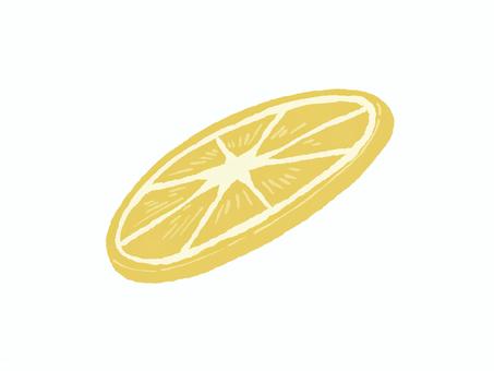 レモン(輪切り) レモン,シンプル,可愛い,かわいい,果物,夏,食べ物,輪切り,手描き,装飾のイラスト素材