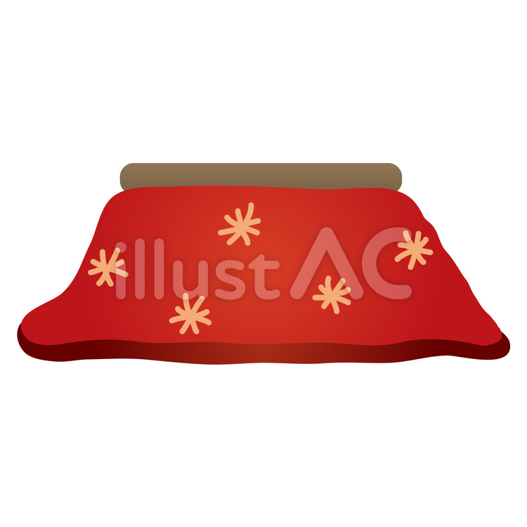 kotatsu こたつ,冬,和のイラスト素材