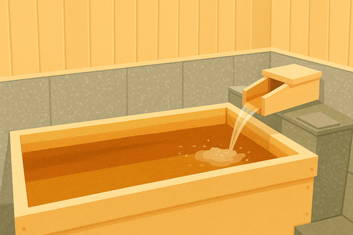 和の癒やし 旅館の客室風呂 和の癒やし 旅館の客室風呂 旅館,温泉,客室風呂,お風呂,入浴,和風,日本,癒やし,リラックス,旅行のイラスト素材