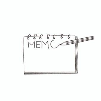 メモ帳 書く,メモ,記入,記録,思い出,習慣,雑貨,道具,記帳,文房具のイラスト素材