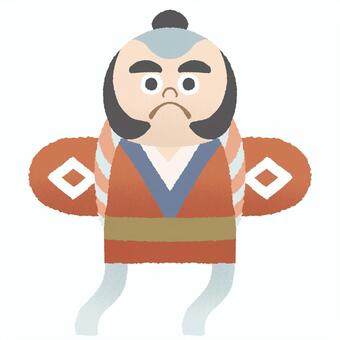 凧 凧揚げ,正月,日本,パステル調,年賀状のイラスト素材