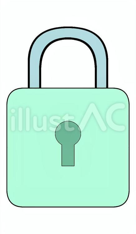 南京錠_padlock 南京錠,錠前,施錠のイラスト素材