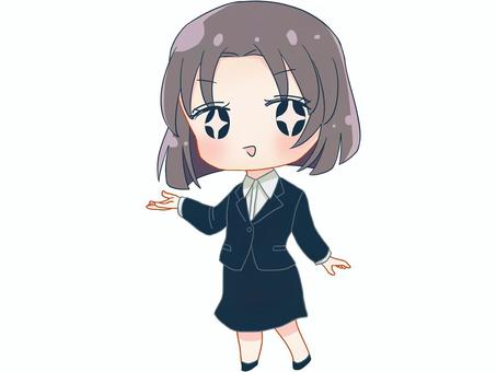 Illustration, suit, girl, moe, JPG and PNG