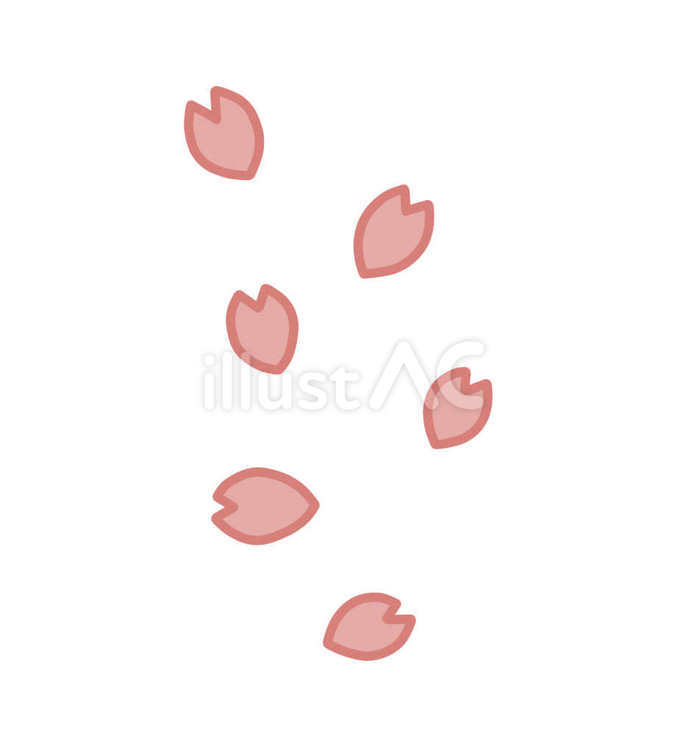桜のはなびら 桜,はなびら,春のイラスト素材