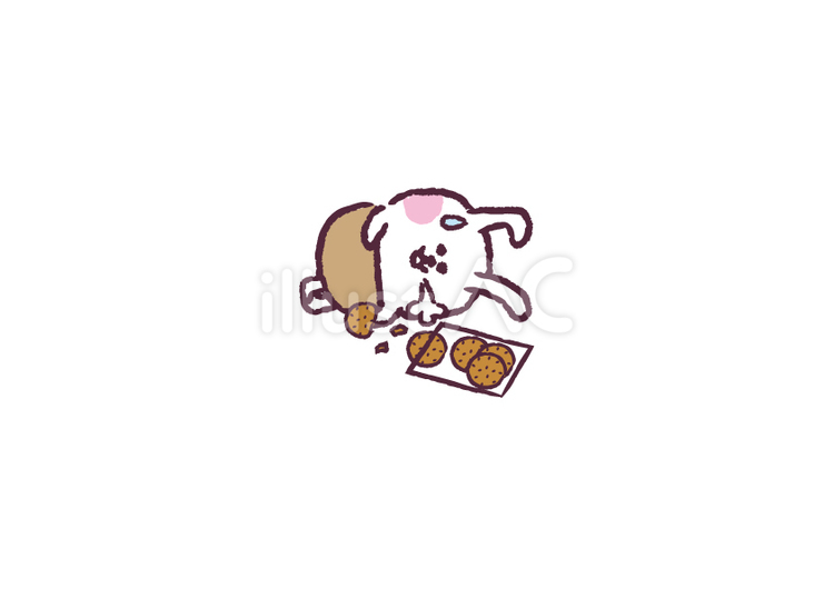 ため息をつくウサギ 兎,うさぎ,動物のイラスト素材
