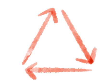 Triangle arrow watercolor red, تداول, السهم, علامة, JPG and PNG