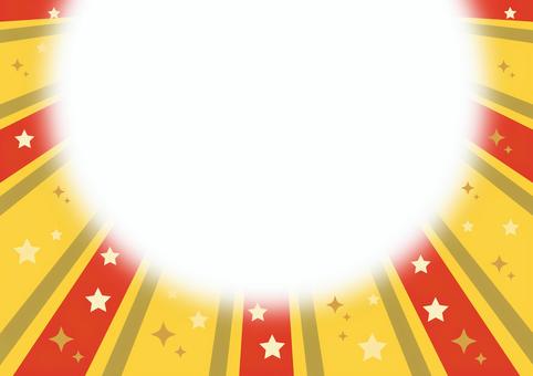 星の赤色集中線_黄背景_上方  星の赤色集中線_黄背景_上方  集中線,背景,キラキラ,星,黄,赤,輝き,放射,放射状,効果線のイラスト素材