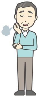  ニット中年男性-066-全身