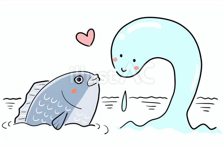 魚心あれば水心 魚心あれば水心,ことわざ,魚のイラスト素材